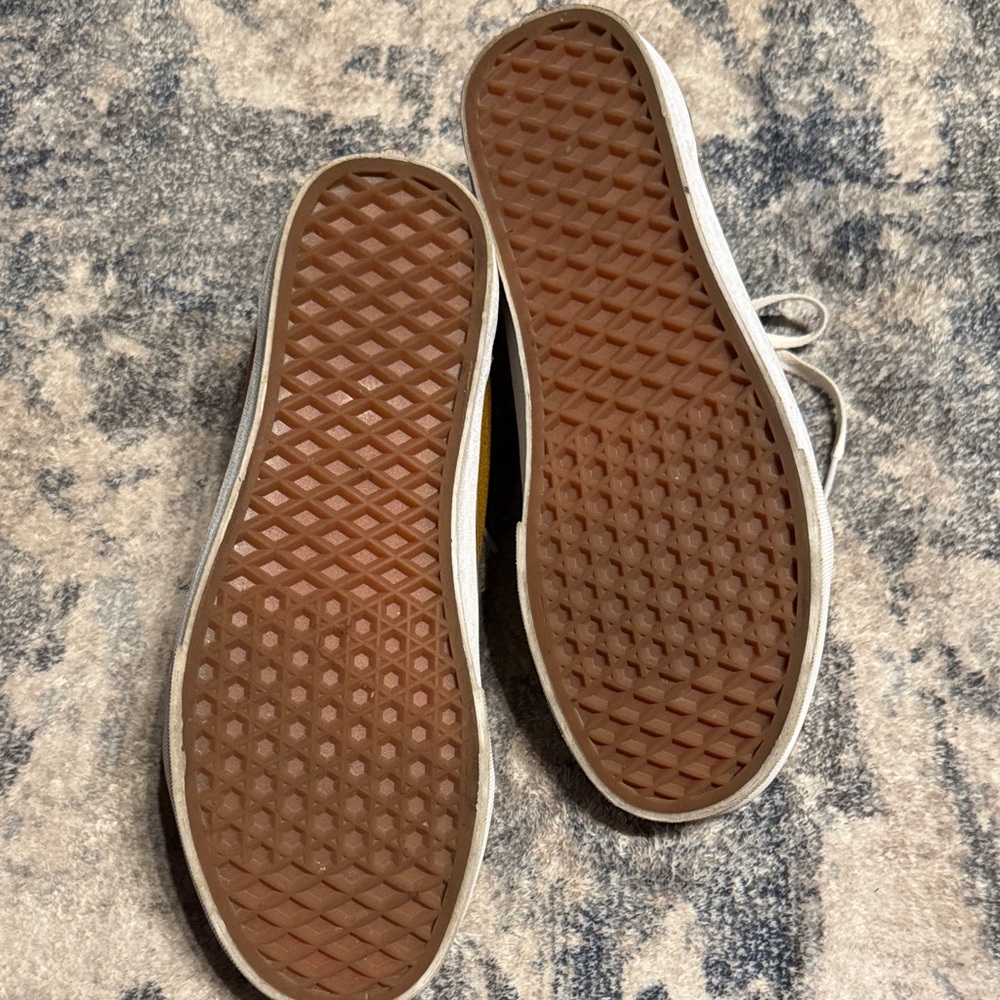 Vans Women’s Yellow and White Sneakers - Picture 3 of 4